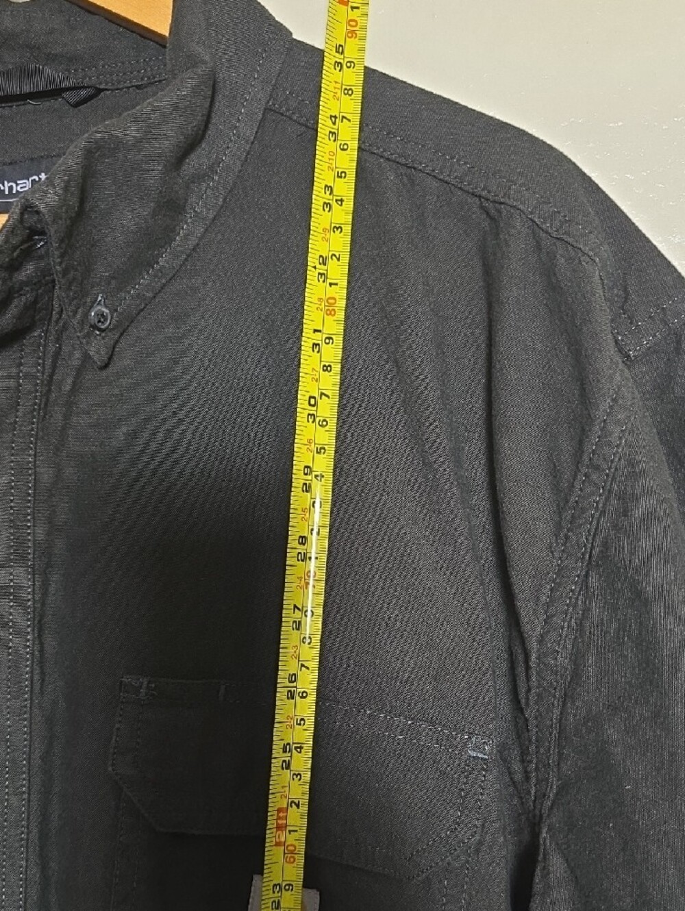 Carhartt Men’s Black Short-Sleeve Button-Down Work Shirt - Picture 6 of 9